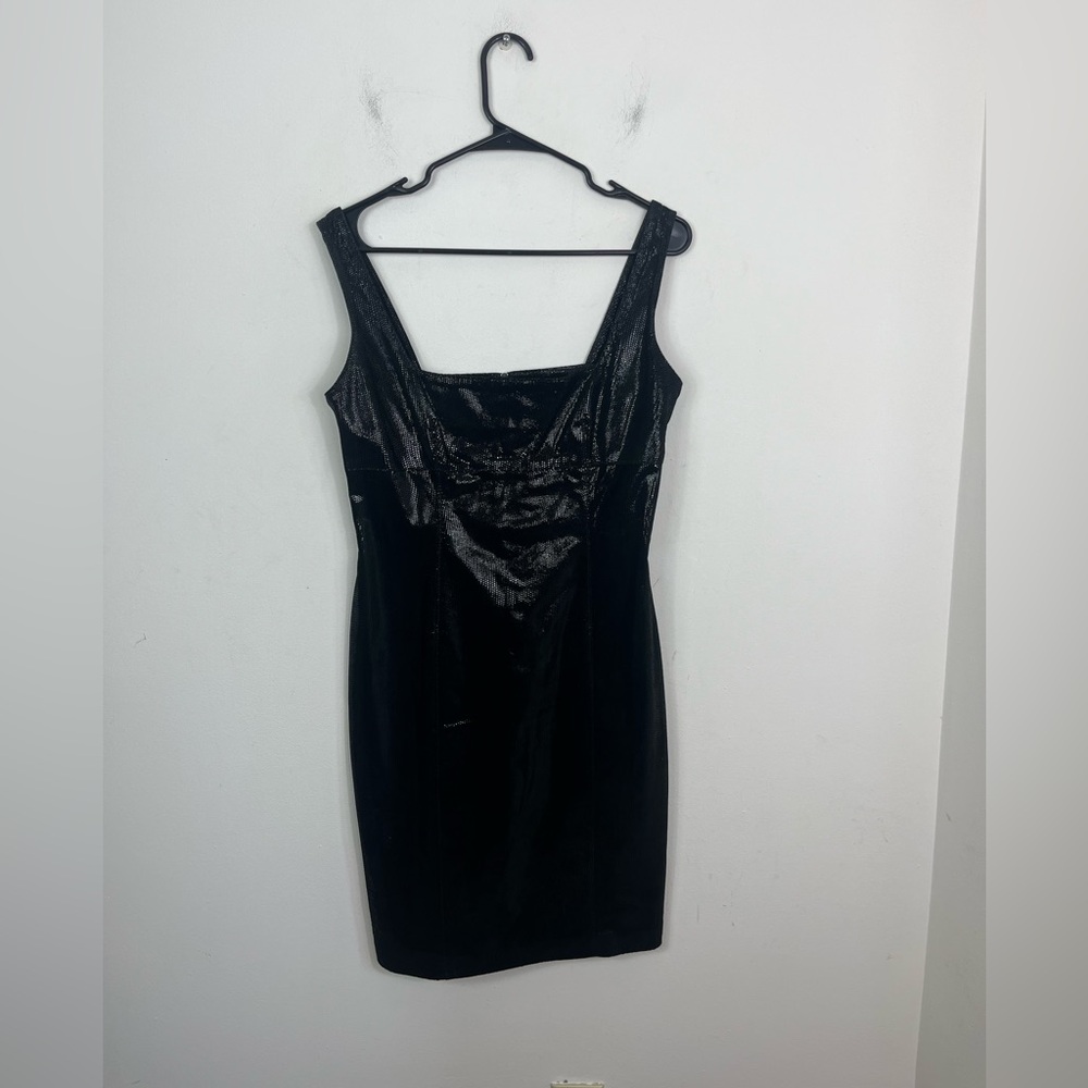 Vintage Danier Leather Scale Bodycon‎ Dress Sz M